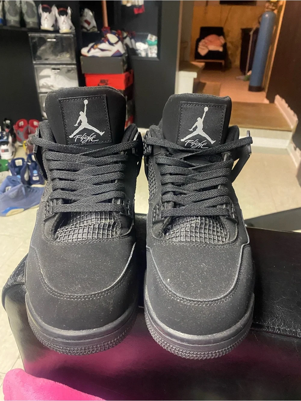 Jordan Retro 4 “Black Cat” Retro Basketball Sneakers